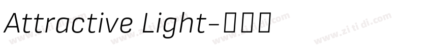 Attractive Light字体转换 Attractive Light字体转换